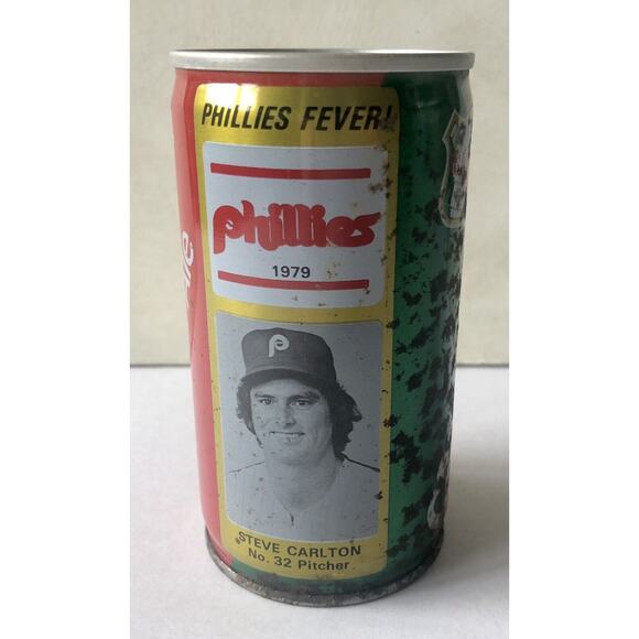 Vintage 1979 Steve Carlton Ginger Ale Can Phillies Baseball Pitcher Unopened Tab - Picture 15 of 16